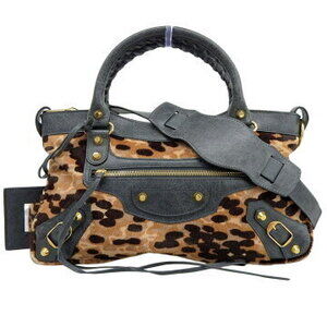 Balenciaga The First Handbag Shoulder Bag Leather Ponytail Black Green